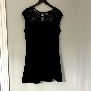 2/$30 Black lace skater dress